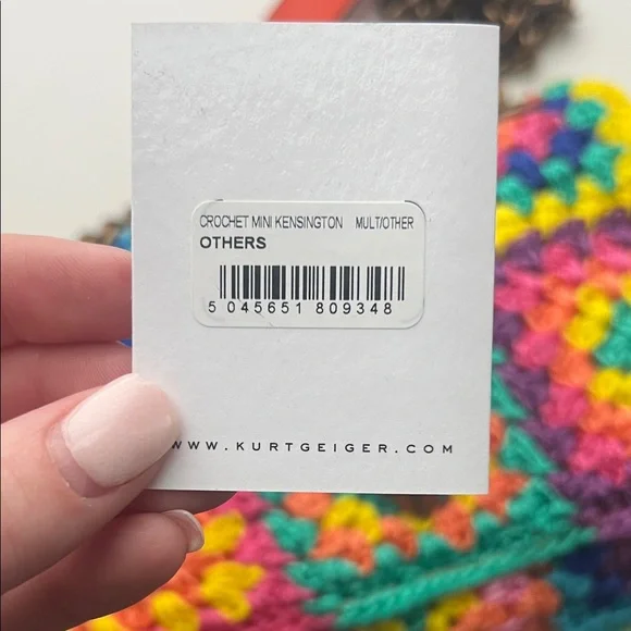 Kurt Geiger Vibrant Crochet Crossbody Bag - Picture 4 of 4